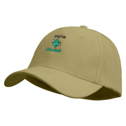 You're Pearfect Embroidered Stretch Heavy Weight Brushed Cotton Fitted Cap - Khaki S-M