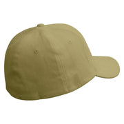 You're Pearfect Embroidered Stretch Heavy Weight Brushed Cotton Fitted Cap - Khaki S-M