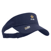Licensed Licensed Star US Army Embroidered Cotton Twill Sun Visor - Navy OSFM