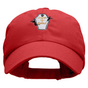 Trick or Treat Coffin Low Profile Washed Cap - Red OSFM