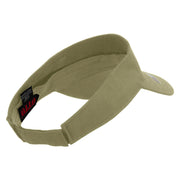 Licensed Licensed Star US Army Embroidered Cotton Twill Sun Visor - Khaki OSFM