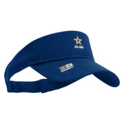 Licensed Licensed Star US Army Embroidered Cotton Twill Sun Visor - Royal OSFM