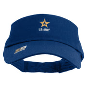 Licensed Licensed Star US Army Embroidered Cotton Twill Sun Visor - Royal OSFM