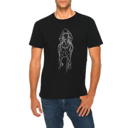 Hand Drawn Horse Graphic Design Deluxe Jersey T-Shirt