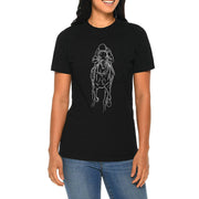 Hand Drawn Horse Graphic Design Deluxe Jersey T-Shirt