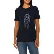 Hand Drawn Horse Graphic Design Deluxe Jersey T-Shirt