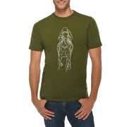 Hand Drawn Horse Graphic Design Deluxe Jersey T-Shirt