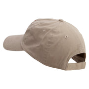 Cherimoya Embroidered Low Profile Dyed Cotton Twill Cap - Khaki OSFM