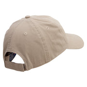 Cherimoya Embroidered Low Profile Dyed Cotton Twill Cap - Khaki OSFM