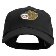 Cherimoya Embroidered Low Profile Dyed Cotton Twill Cap - Black OSFM