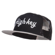 High Key Embroidered Premium Mesh Snapback