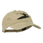 Sports Kayak Embroidered Washed Dyed Cap