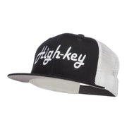 High Key Embroidered Premium Mesh Snapback