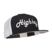 High Key Embroidered Premium Mesh Snapback