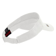 Licensed 1st Special Forces Command Embroidered Cotton Twill Sun Visor - White OSFM