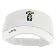 Licensed 1st Special Forces Command Embroidered Cotton Twill Sun Visor - White OSFM