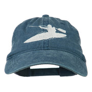 Sports Kayak Embroidered Washed Dyed Cap