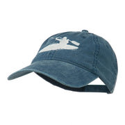 Sports Kayak Embroidered Washed Dyed Cap