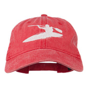 Sports Kayak Embroidered Washed Dyed Cap