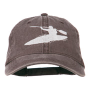 Sports Kayak Embroidered Washed Dyed Cap