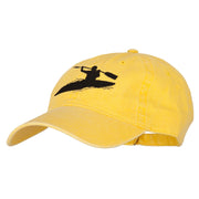 Sports Kayak Embroidered Washed Dyed Cap