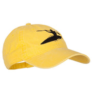 Sports Kayak Embroidered Washed Dyed Cap