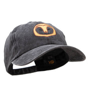 Owl Head Embroidered Pigment Dyed Cotton Cap