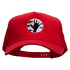 Zombie Hand Five Panels Pro Style Trucker Mesh Cap - Red OSFM