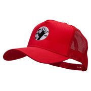 Zombie Hand Five Panels Pro Style Trucker Mesh Cap - Red OSFM