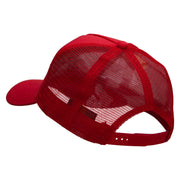 Zombie Hand Five Panels Pro Style Trucker Mesh Cap - Red OSFM