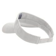 Licensed 18th Airborne Corps Embroidered Cotton Twill Washed Visor - White OSFM