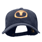 Owl Head Embroidered Pigment Dyed Cotton Cap