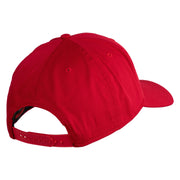 U.S. Marine Corps 3rd Marine Division Embroidered Solid Cotton Twill Pro Style Cap - Red OSFM