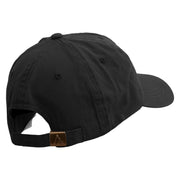 Apricot Slices Embroidered Normal Dyed Caps - Black OSFM