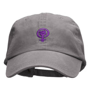 Systerhood Symbol Embroidered Pigment Dyed Wash Caps