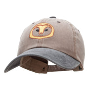 Owl Head Embroidered Pigment Dyed Cotton Cap