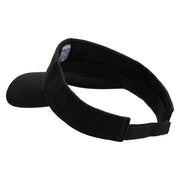 Licensed 18th Airborne Corps Embroidered Cotton Twill Washed Visor - Black OSFM