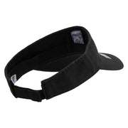 Licensed 18th Airborne Corps Embroidered Cotton Twill Washed Visor - Black OSFM