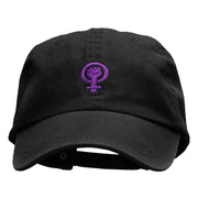 Systerhood Symbol Embroidered Pigment Dyed Wash Caps