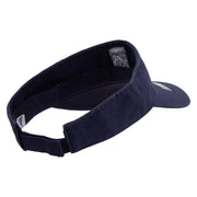 Licensed 18th Airborne Corps Embroidered Cotton Twill Washed Visor - Navy OSFM