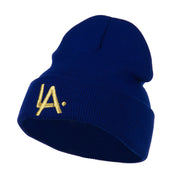 LA Embroidered Long Beanie