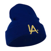 LA Embroidered Long Beanie