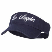 Los Angeles Embroidered Washed Cotton Visor