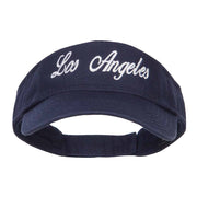 Los Angeles Embroidered Washed Cotton Visor