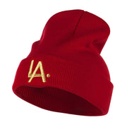 LA Embroidered Long Beanie