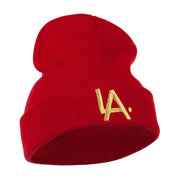 LA Embroidered Long Beanie