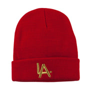 LA Embroidered Long Beanie