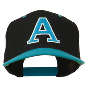 Large A Embroidered Snapback Cap