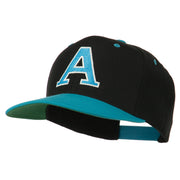 Large A Embroidered Snapback Cap