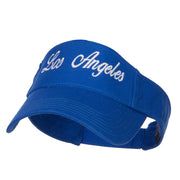 Los Angeles Embroidered Washed Cotton Visor